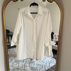 White dress button down